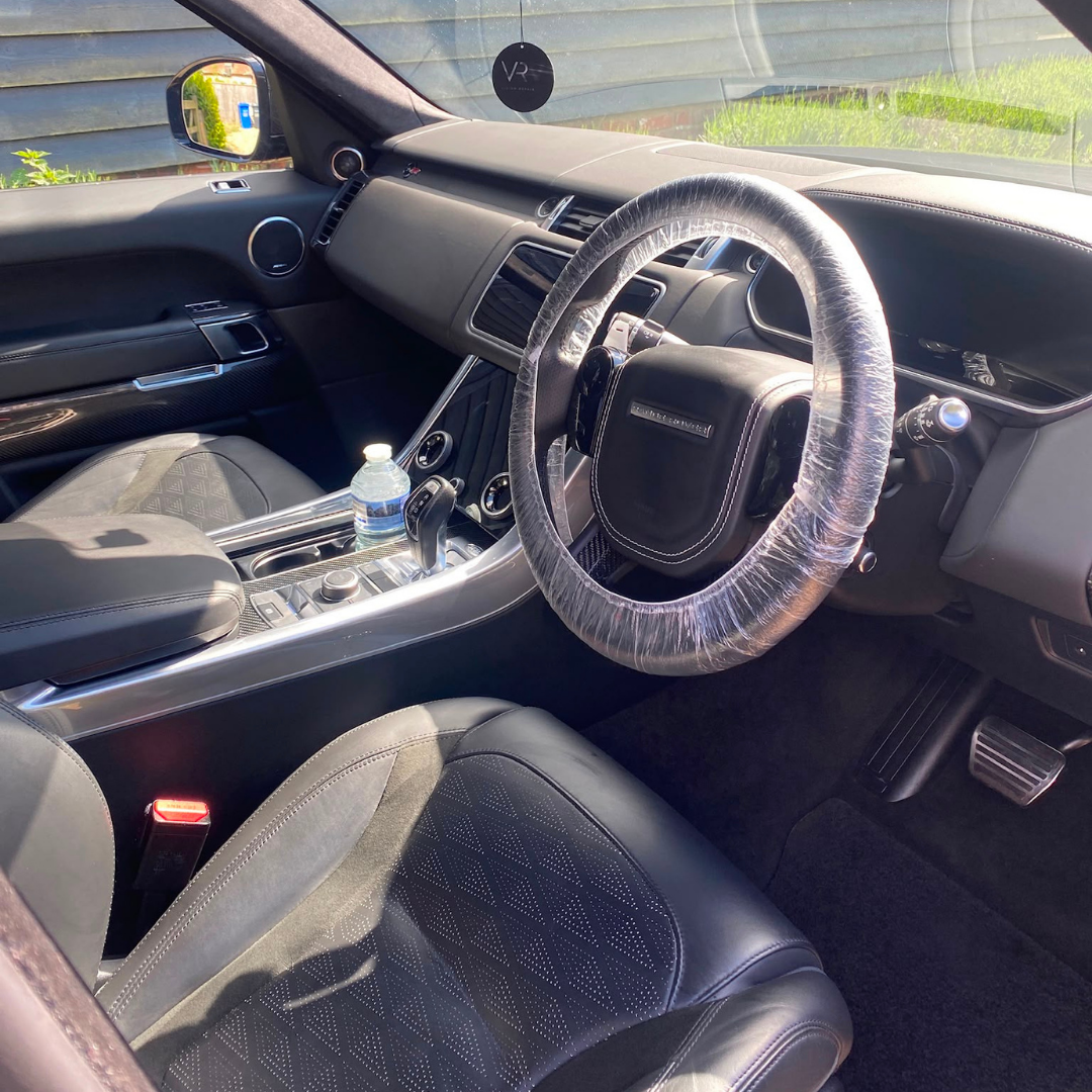 Range Rover Sport quilted leather interior deep clean — luxury interior detailing Suffolk