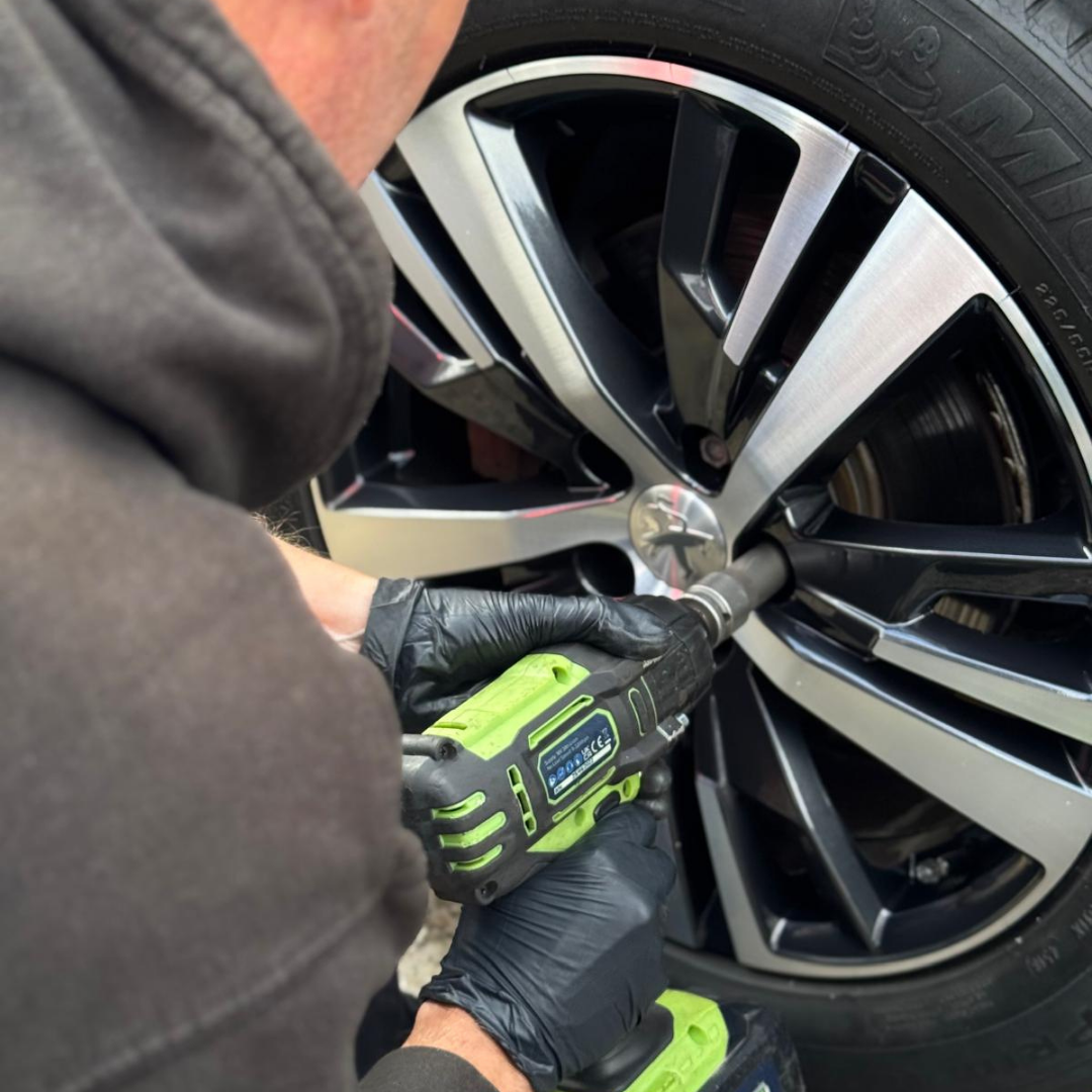 Alloy wheel refurbishment in progress — mobile wheel repair Suffolk