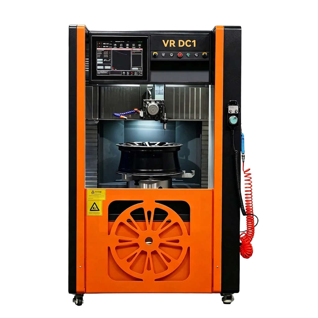 VRDC-1 mobile diamond cut alloy wheel lathe